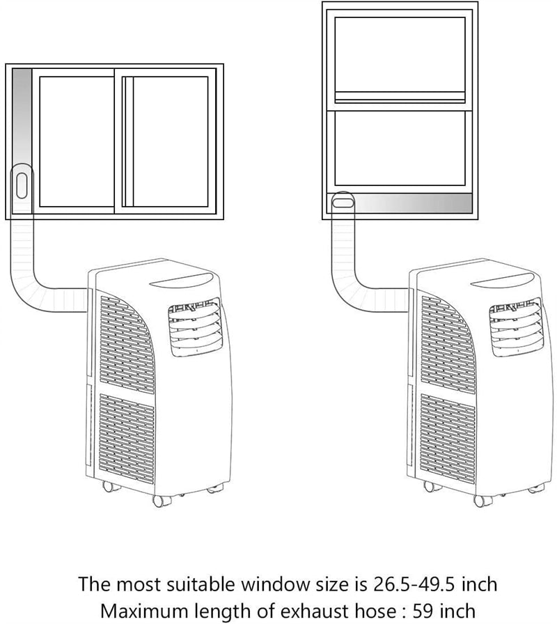 9000 BTU Portable Air Conditioner Energy-Saving 3-in-1 Air Cooler with Built-in Dehumidifier, Fan & Remote Control for Home Office