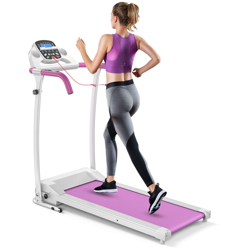 800W Folding Treadmill Electric Motorized Power Running Fitness Machine with LED Display