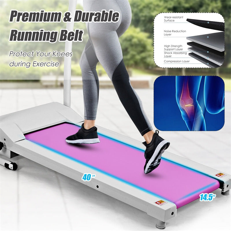 800W Folding Treadmill Electric Motorized Power Running Fitness Machine with LED Display