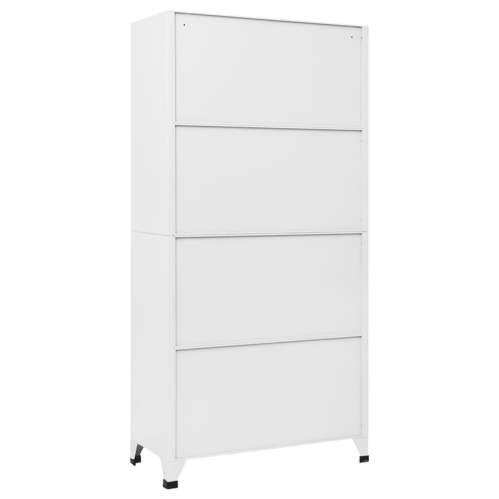 Locker Cabinet with 9 Compartments Steel 35.4"x17.7"x70.9" Gray