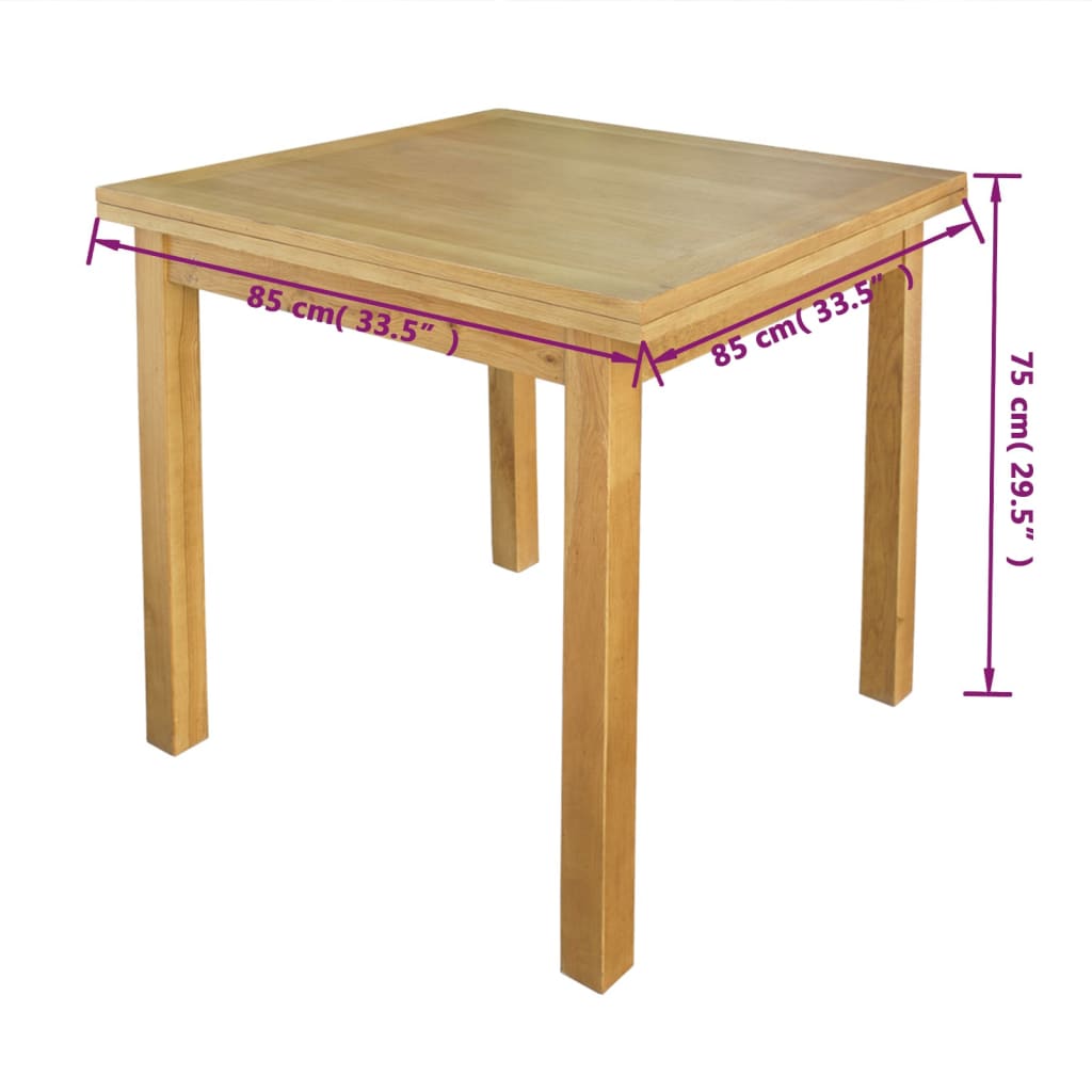 Extendable Table Oak 67"x33.5"x29.5"