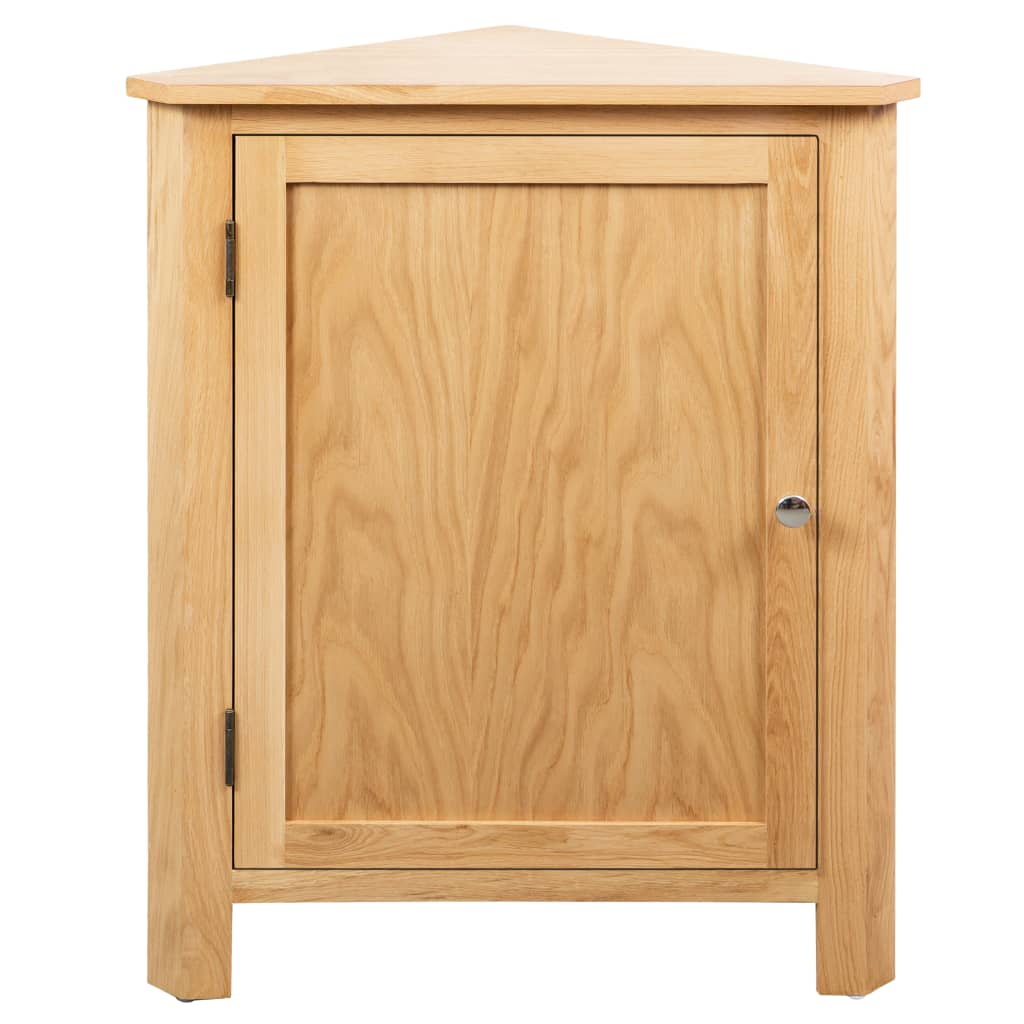 Corner Cabinet 23.2"x17.7"x31.5" Solid Oak Wood