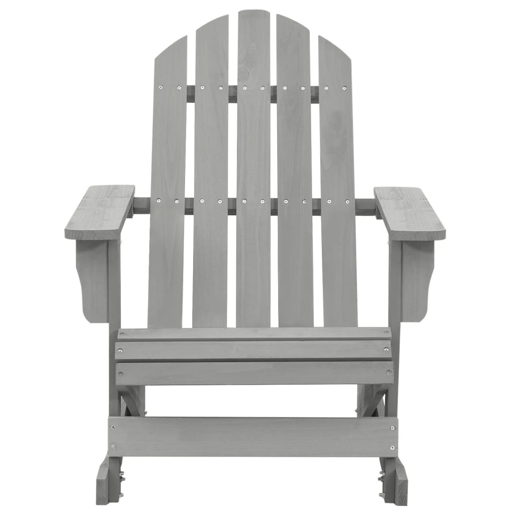 Patio Rocking Chair Wood Gray