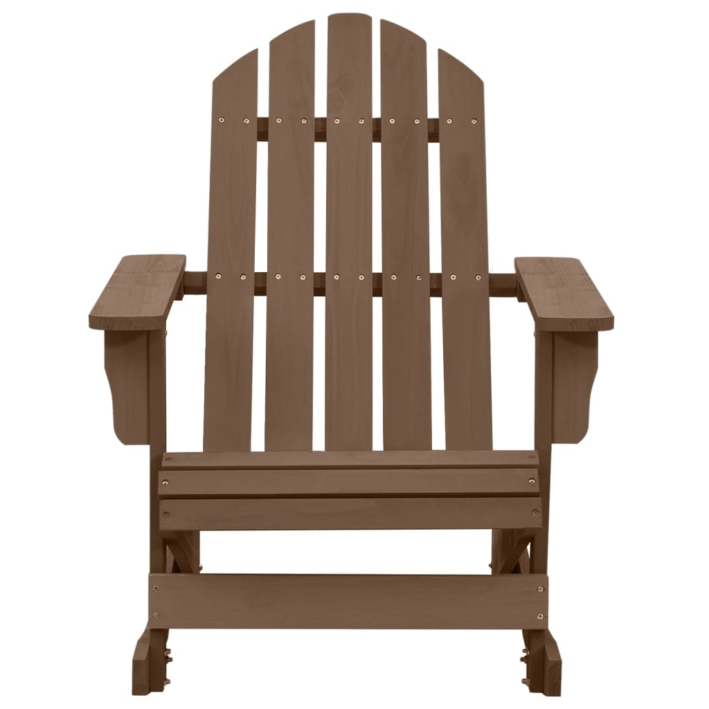 Patio Rocking Chair Wood Brown