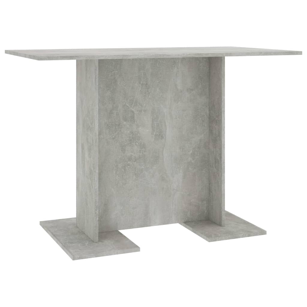 Dining Table Concrete Gray 43.3"x23.6"x29.5" Engineered Wood