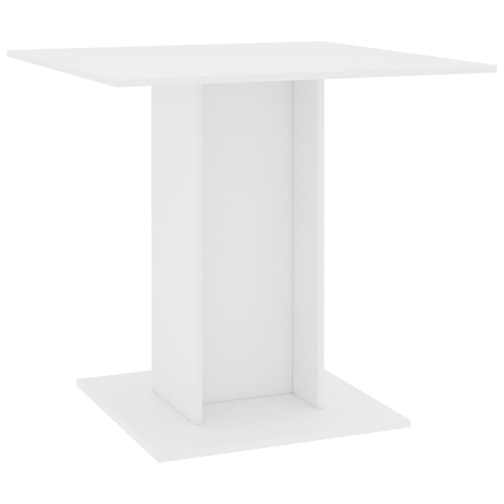 Dining Table White 31.5"x31.5"x29.5" Engineered Wood