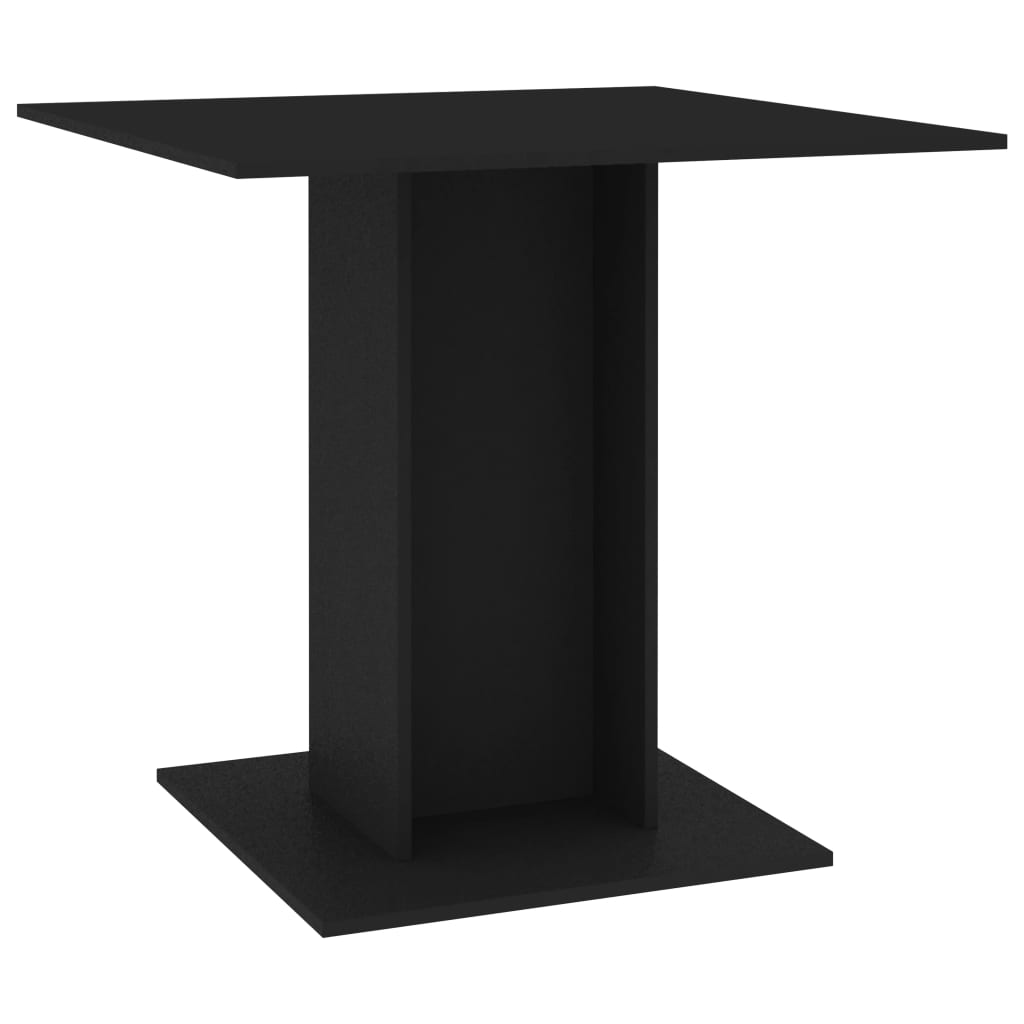 Dining Table Black 31.5"x31.5"x29.5" Engineered Wood