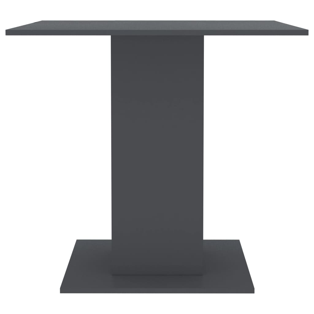 Dining Table Gray 31.5"x31.5"x29.5" Engineered Wood