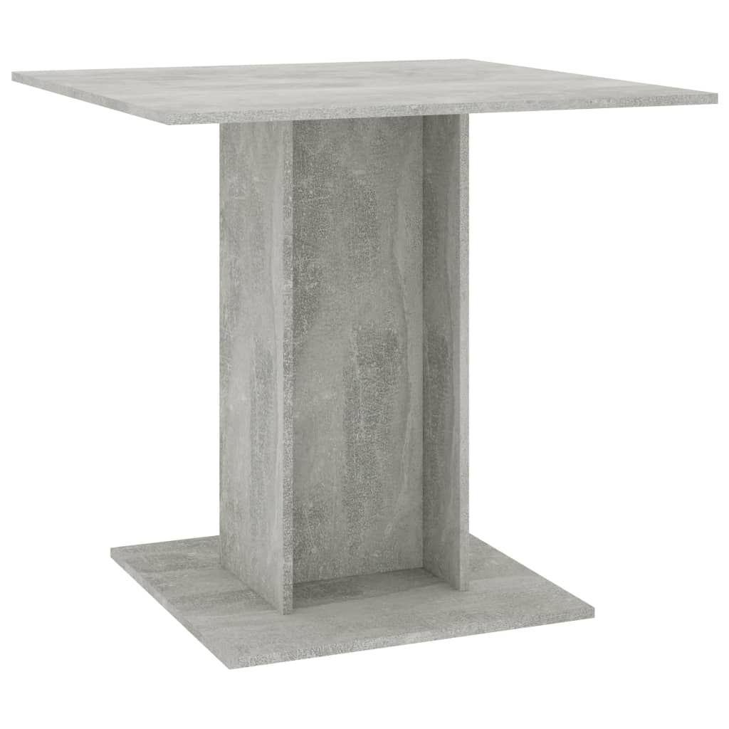 Dining Table Concrete Gray 31.5"x31.5"x29.5" Engineered Wood