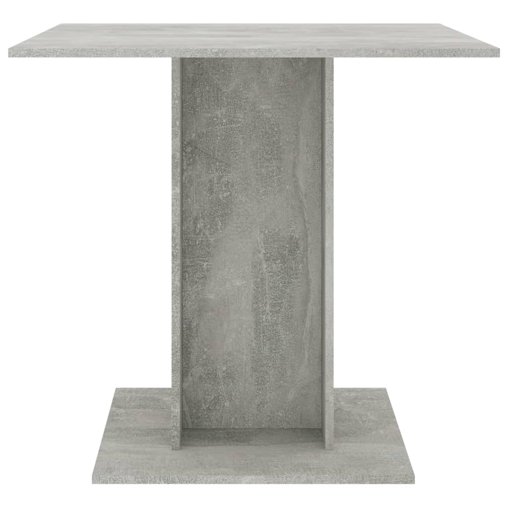 Dining Table Concrete Gray 31.5"x31.5"x29.5" Engineered Wood