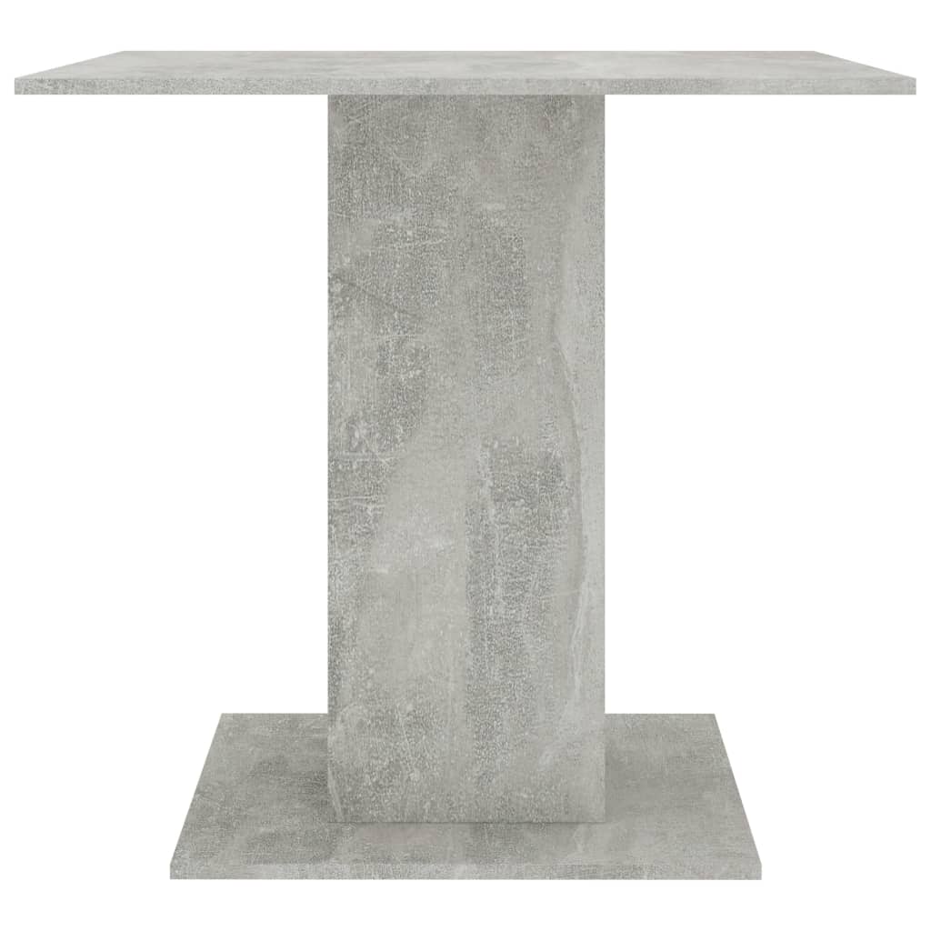 Dining Table Concrete Gray 31.5"x31.5"x29.5" Engineered Wood