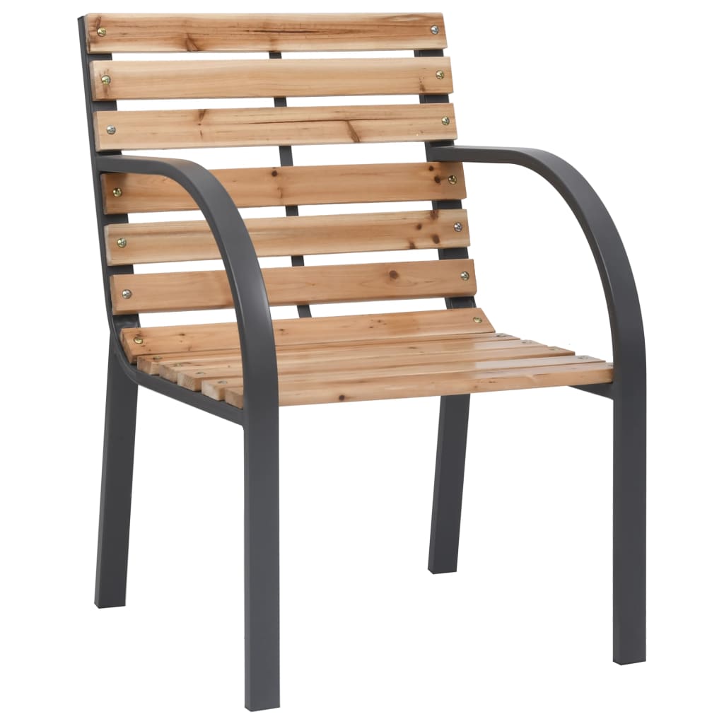 Patio Chairs 2 pcs Wood