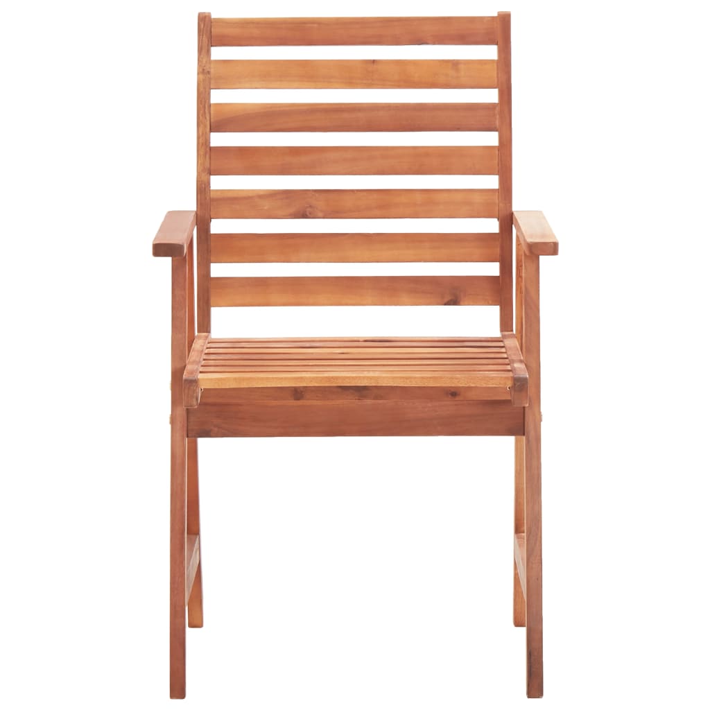 Patio Dining Chairs 4 pcs Solid Acacia Wood