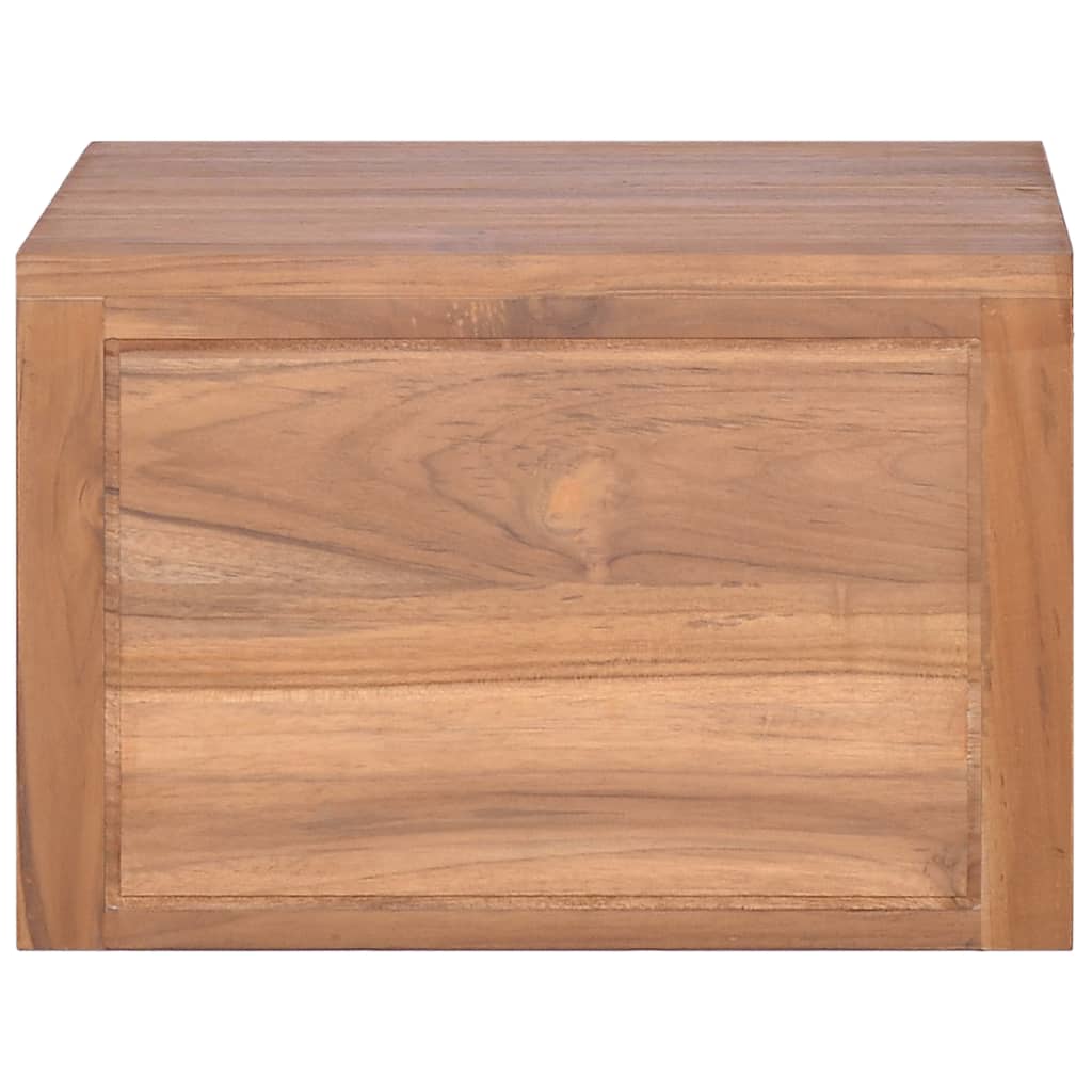 Wall-mounted Bathroom Cabinet 17.7"x17.7"x11.8" Solid Teak Wood