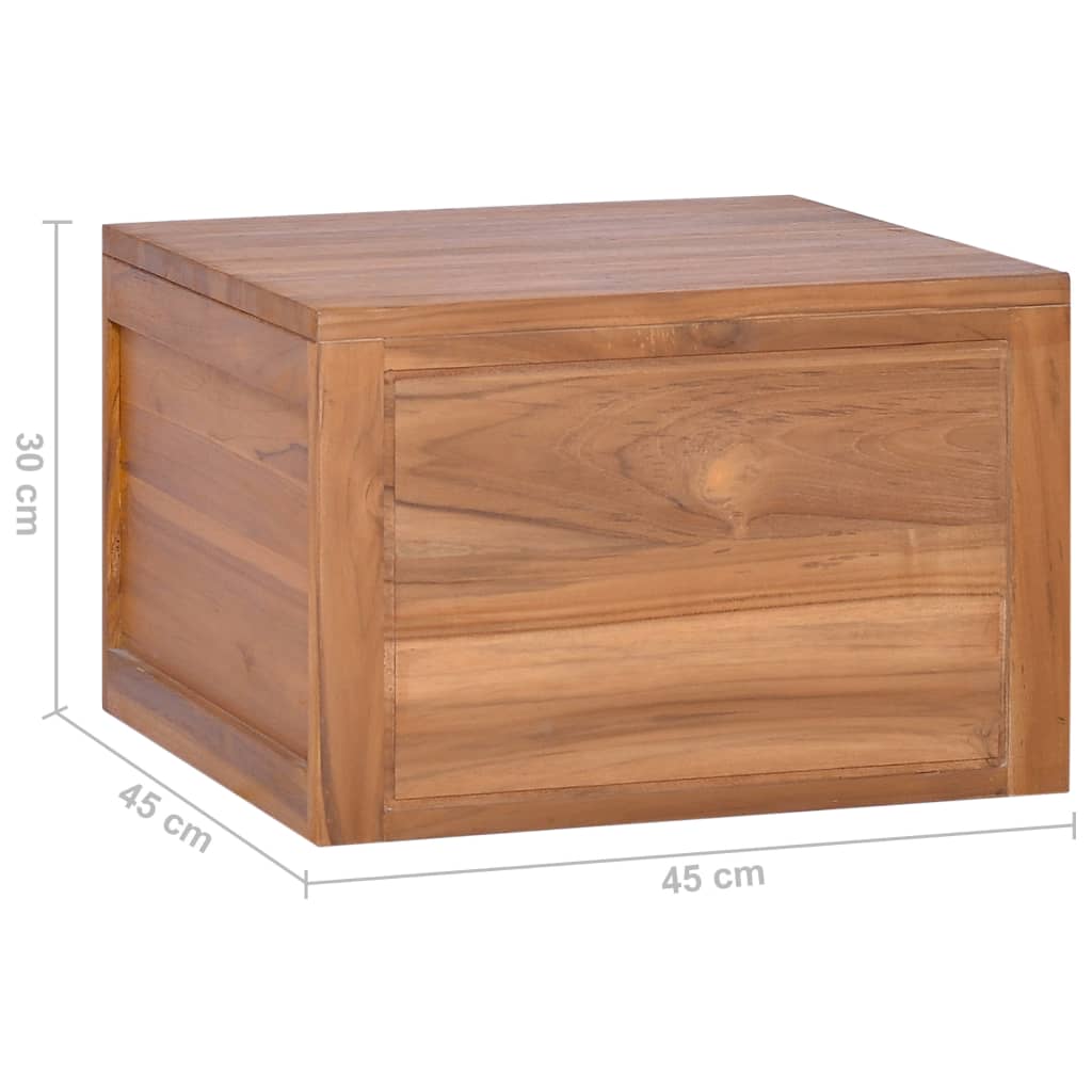 Wall-mounted Bathroom Cabinet 17.7"x17.7"x11.8" Solid Teak Wood