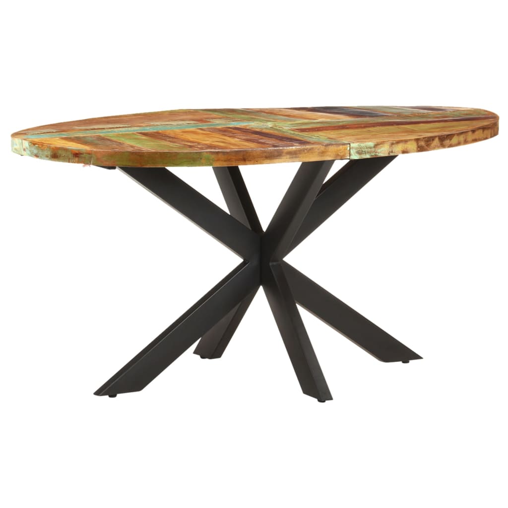 Dining Table 63"x35.4"x29.5" Solid Reclaimed Wood
