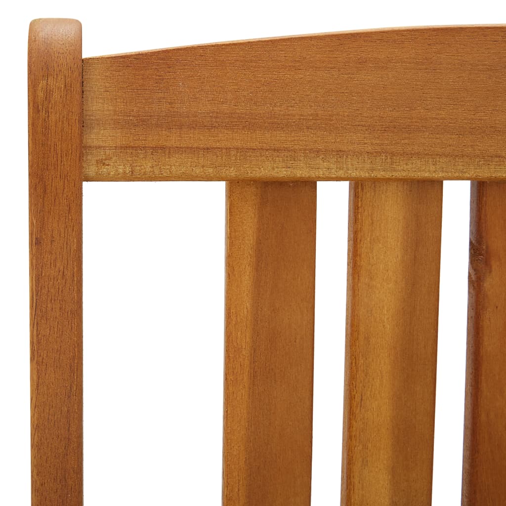 Patio Chairs 4 pcs Solid Acacia Wood