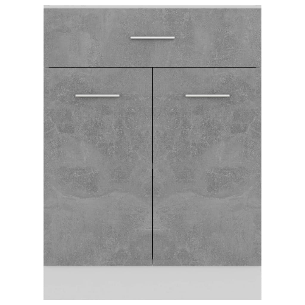 Drawer Bottom Cabinet Concrete Gray 23.6"x18.1"x32.1" Engineered Wood