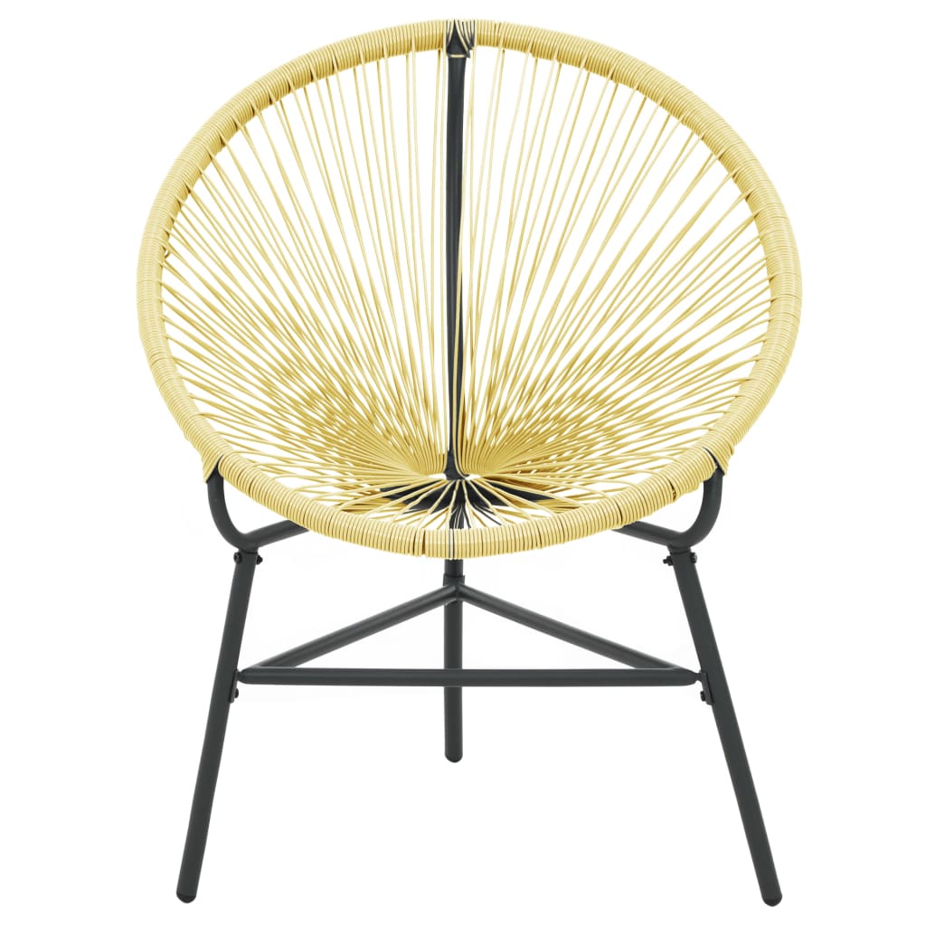 Patio Acapulco Chair Poly Rattan Beige