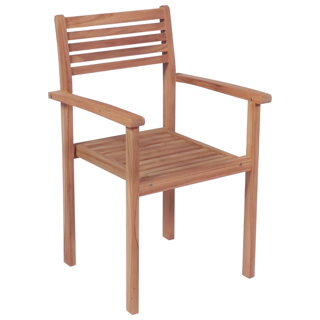 Patio Chairs 4 pcs with Anthracite Cushions Solid Teak Wood