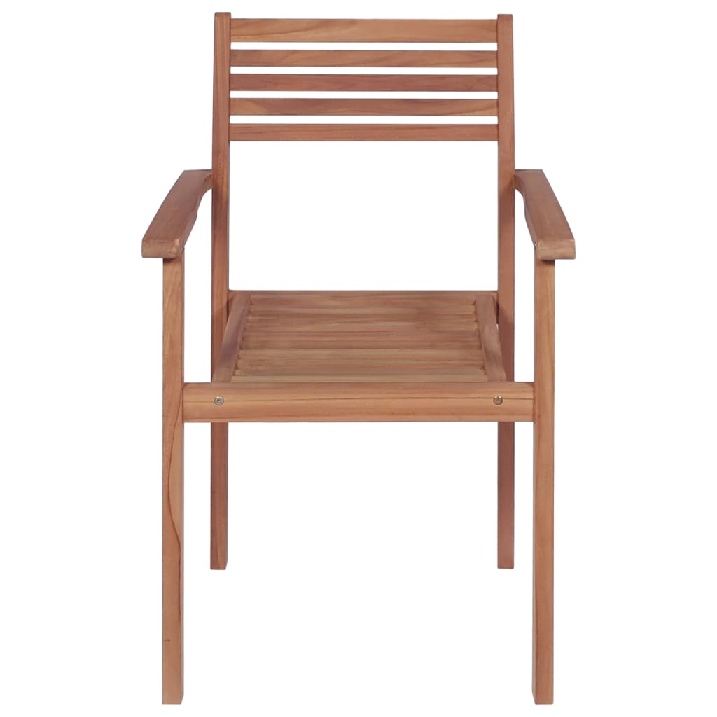 Patio Chairs 4 pcs with Anthracite Cushions Solid Teak Wood