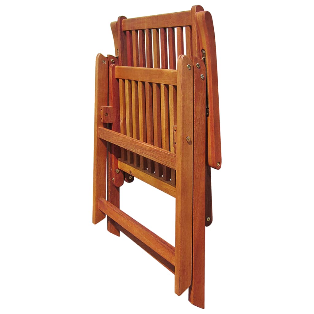 Folding Patio Chairs 4 pcs Solid Acacia Wood