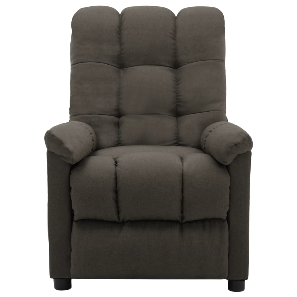 Electric Recliner Taupe Fabric