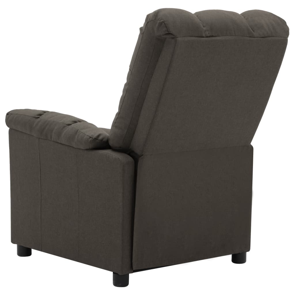 Electric Recliner Taupe Fabric