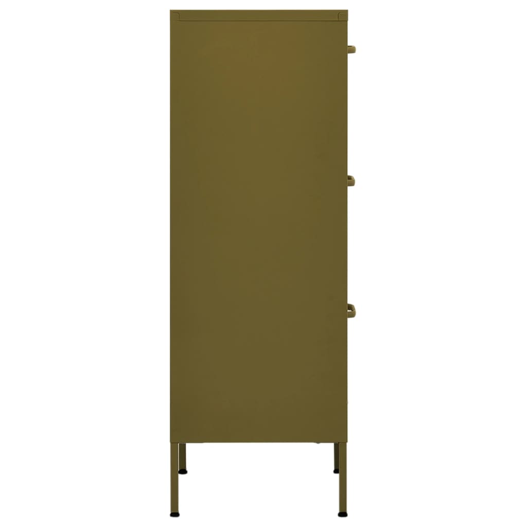 Storage Cabinet Olive Green 16.7"x13.8"x40" Steel