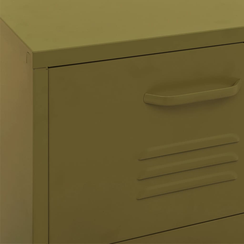 Storage Cabinet Olive Green 16.7"x13.8"x40" Steel