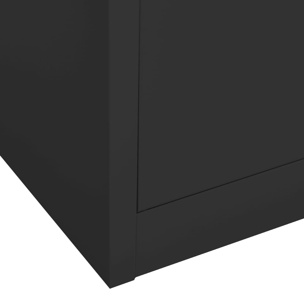 Office Cabinet Anthracite 35.4"x15.7"x70.9" Steel