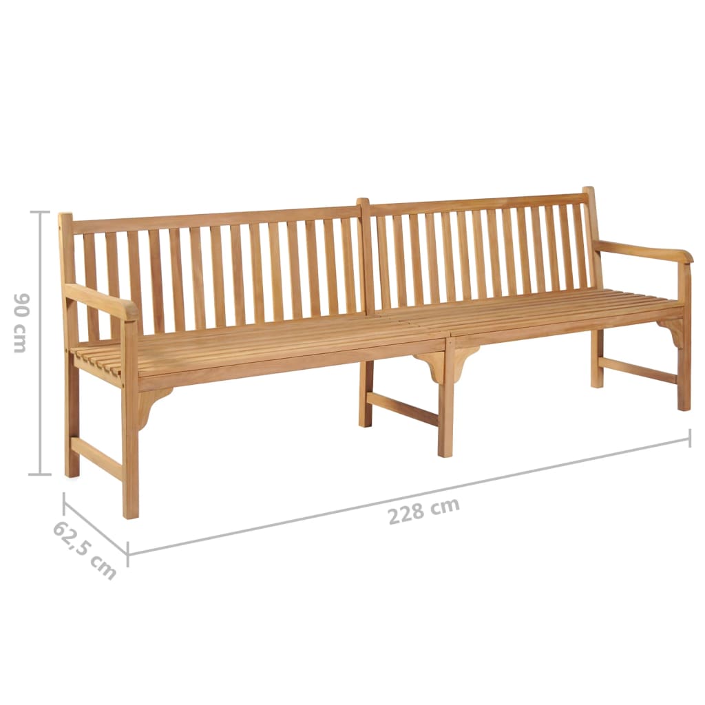 Patio Bench 89.8" Solid Teak Wood