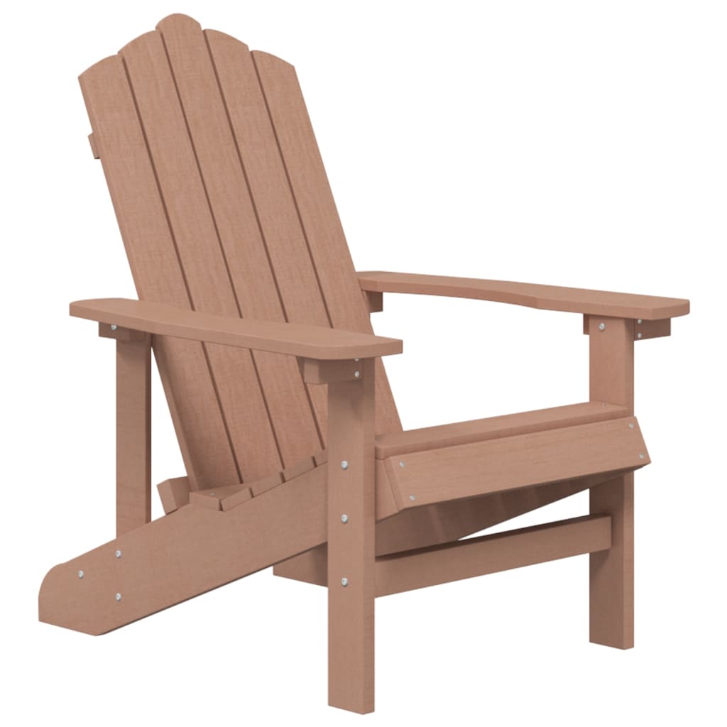 Patio Adirondack Chair HDPE Brown