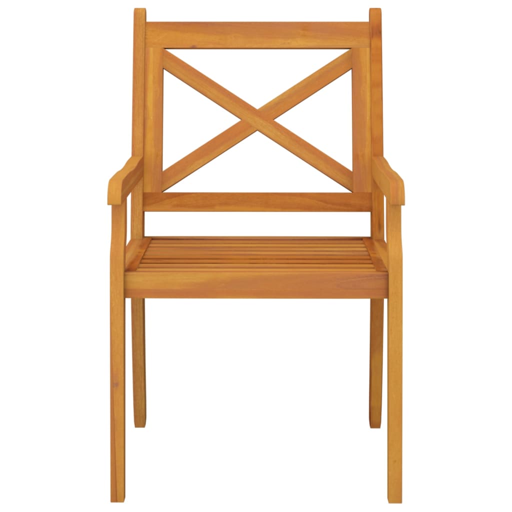 Patio Dining Chairs 6 pcs Solid Wood Acacia