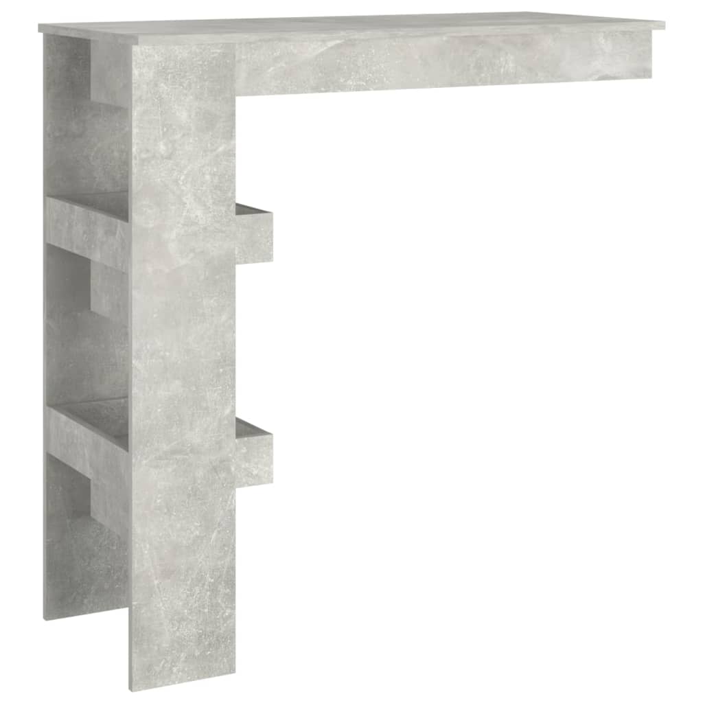 Wall Bar Table Concrete Gray 40.2"x17.7"x40.7" Engineered Wood
