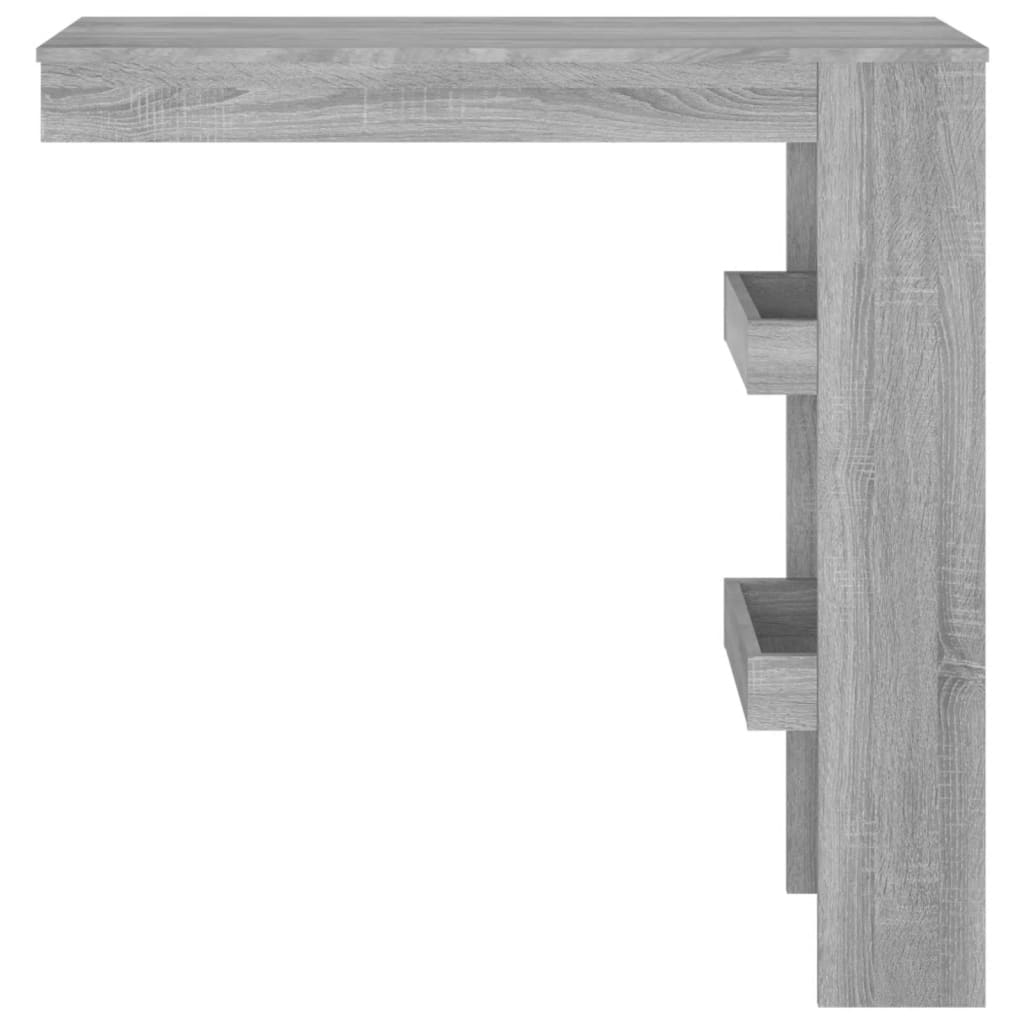 Wall Bar Table Gray Sonoma 40.2"x17.7"x40.7" Engineered Wood