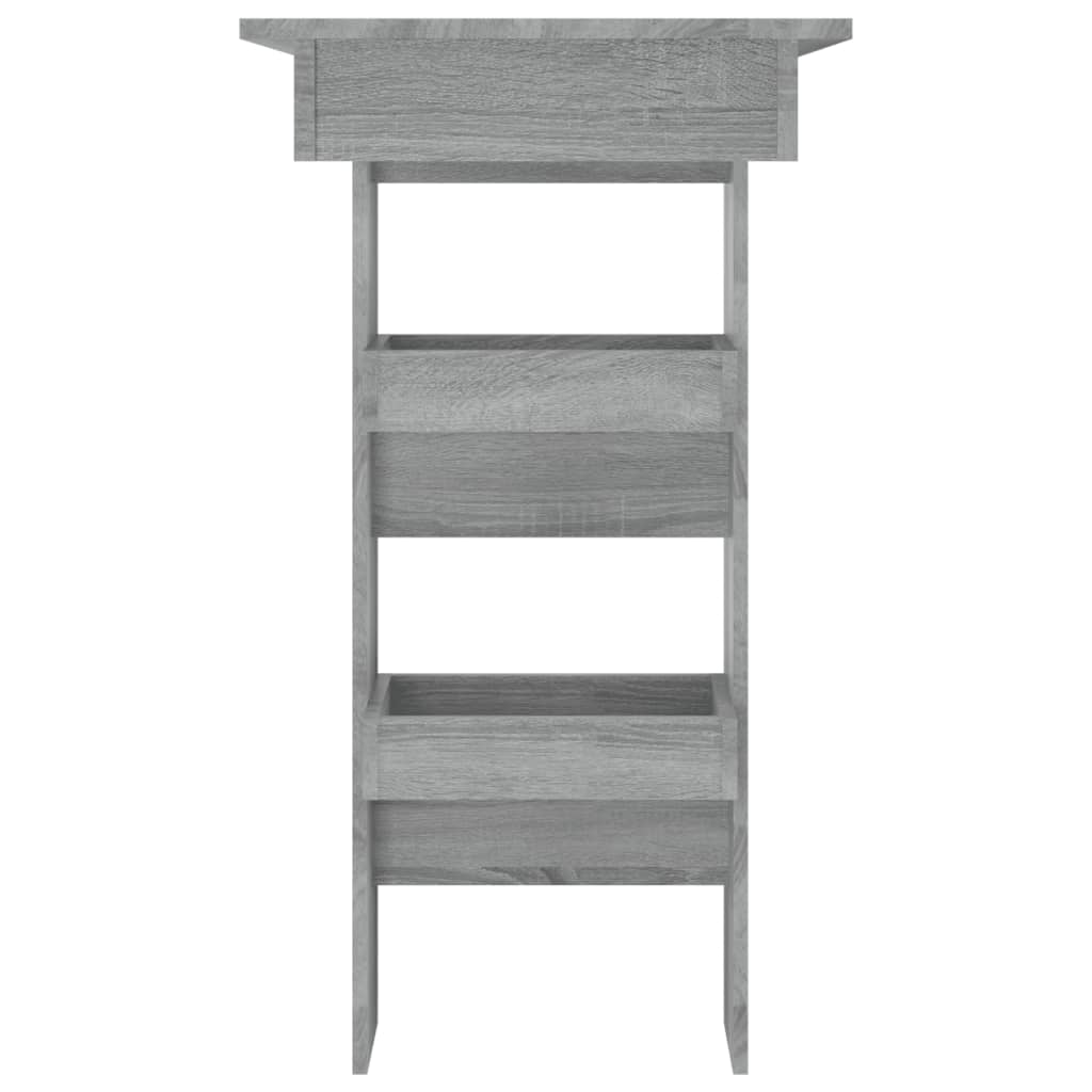 Wall Bar Table Gray Sonoma 40.2"x17.7"x40.7" Engineered Wood