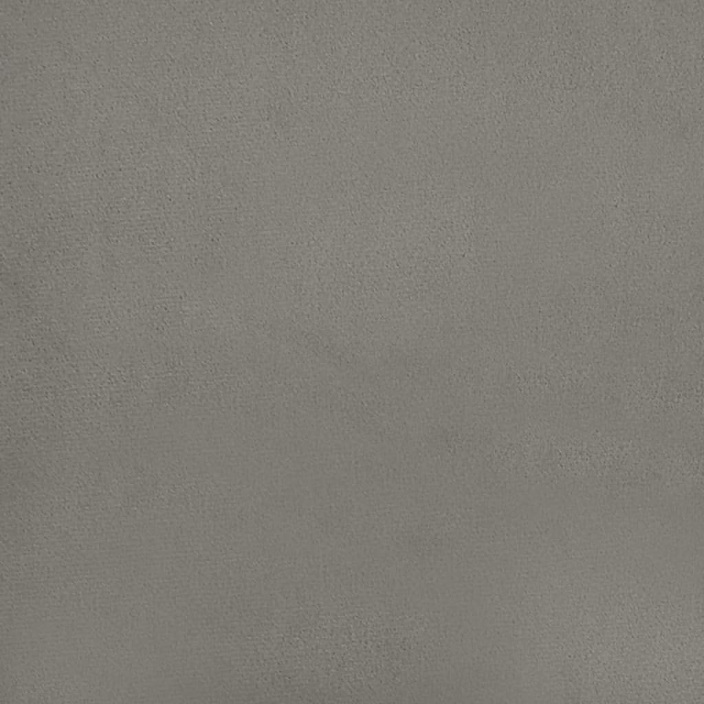 Bed Frame Light Gray 53.9"x74.8" Full Velvet