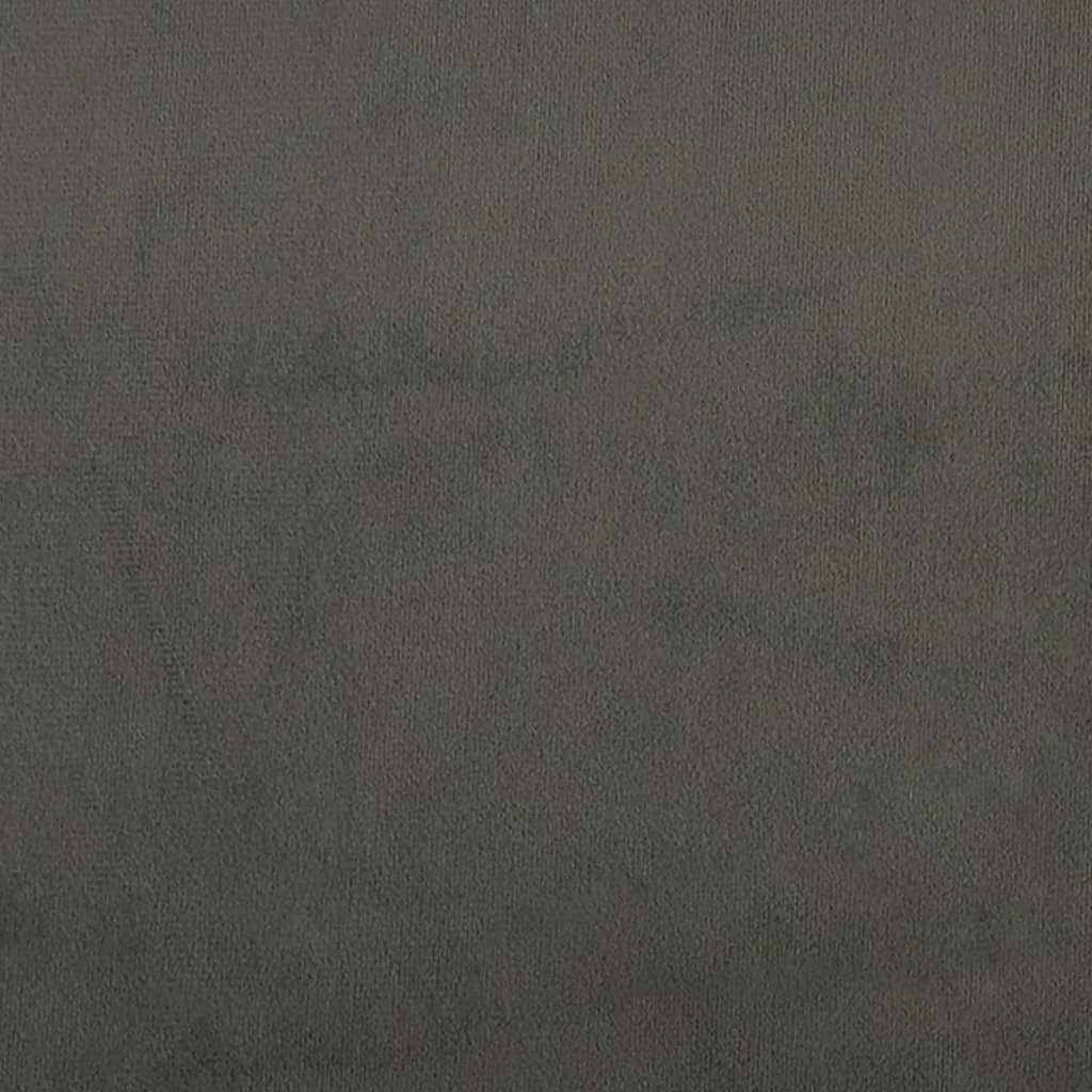 Bed Frame with Headboard Dark Gray 59.8"x79.9" Queen Velvet