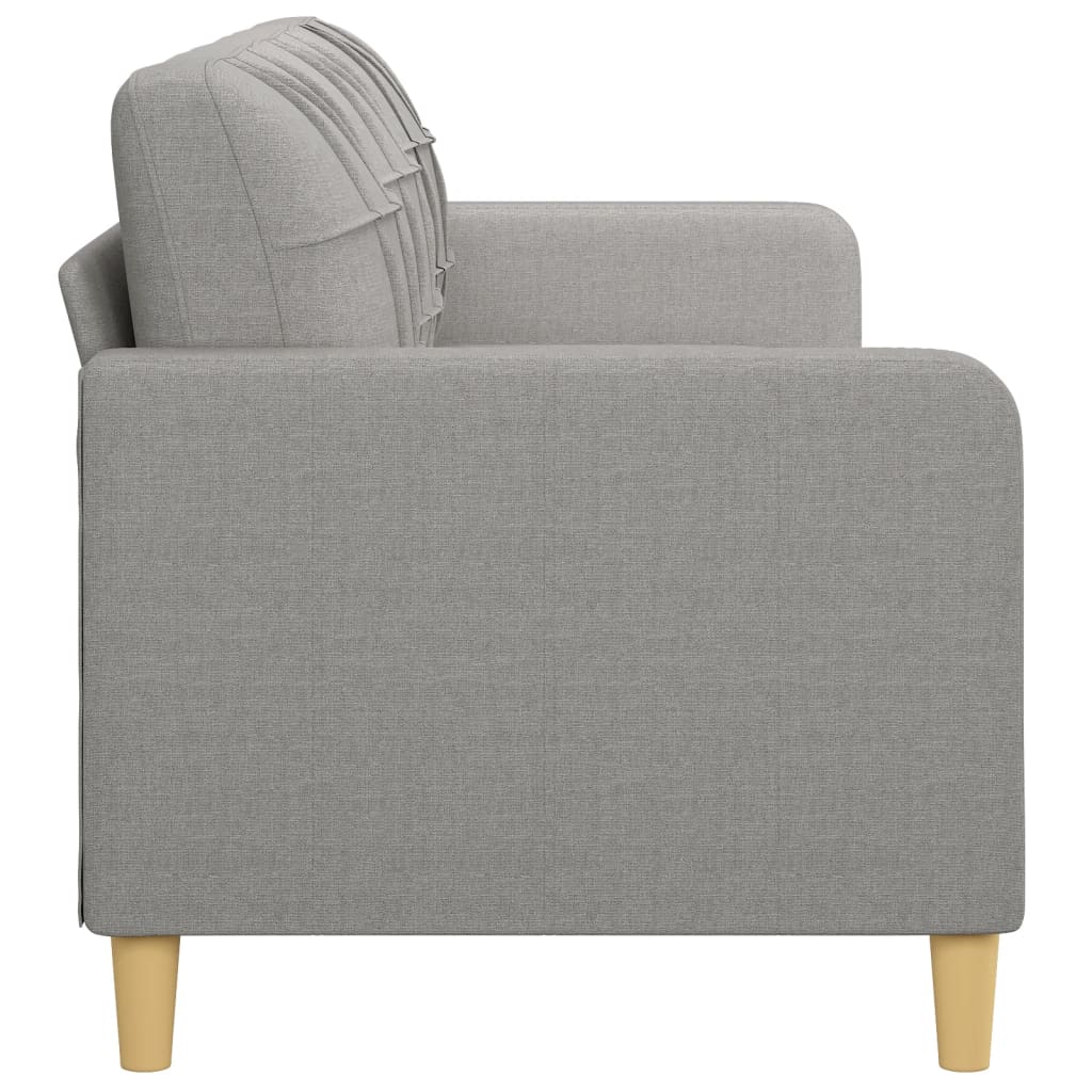 3-Seater Sofa Light Gray 82.7" Fabric