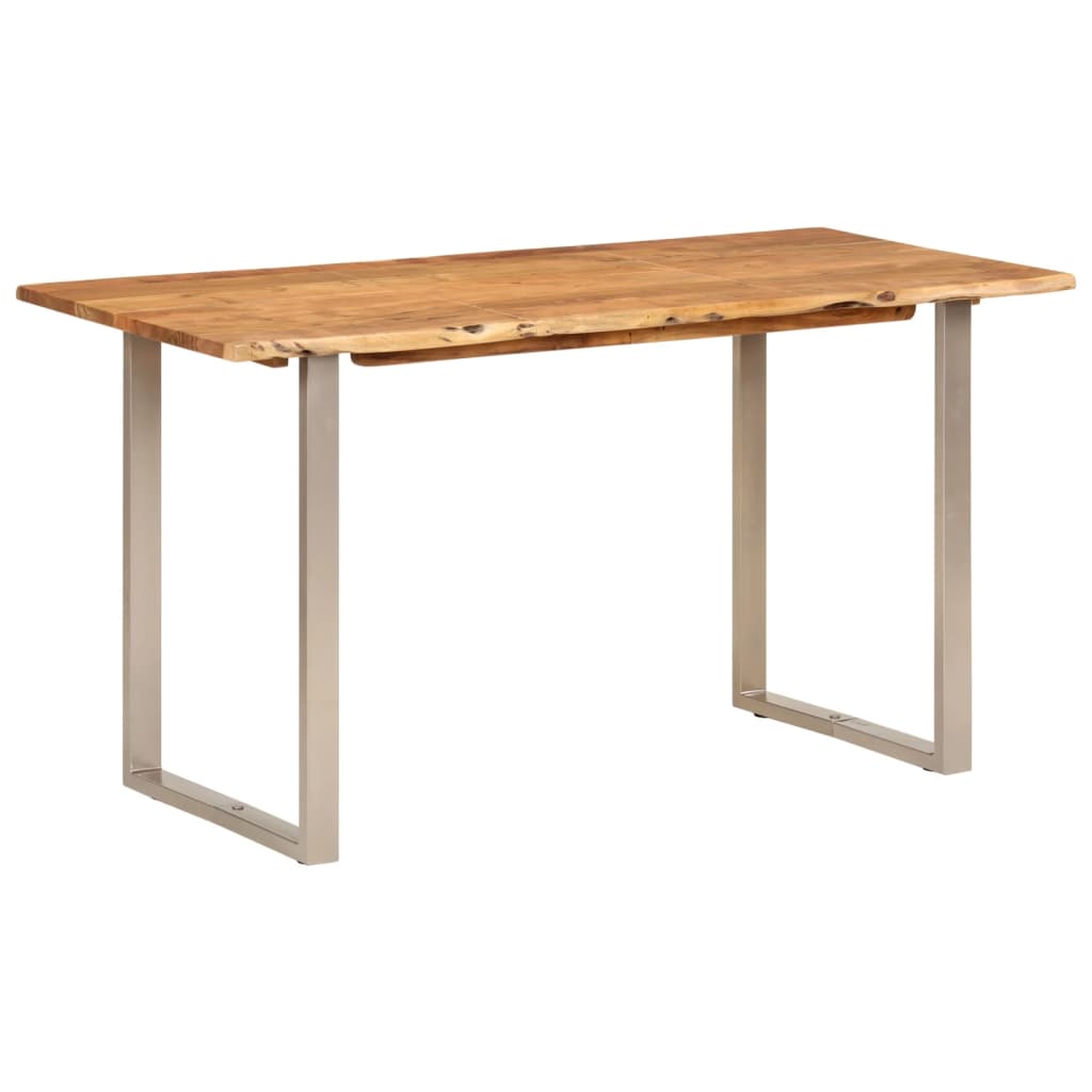 Dining Table 55.1"x27.6"x29.9" Solid Wood Acacia