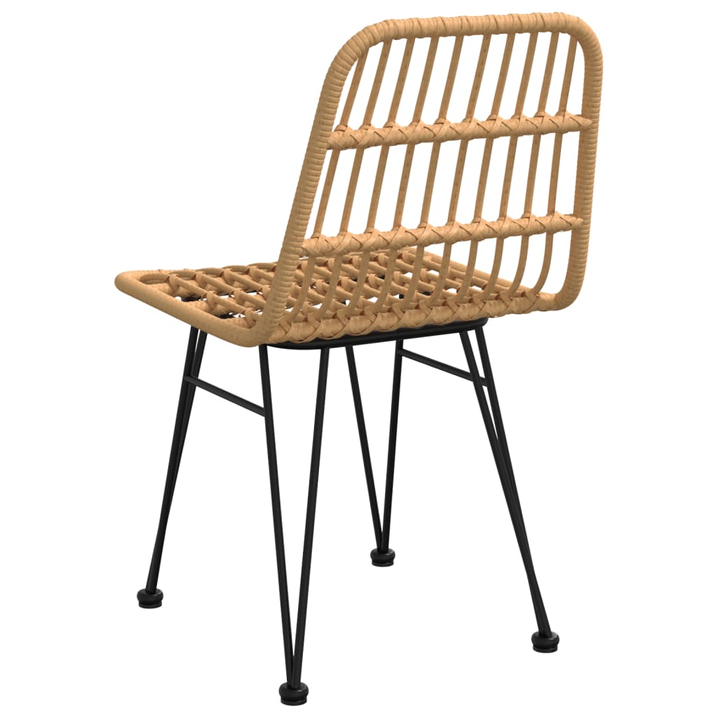 Patio Chairs 2 pcs 18.9"x24.4"x33.1" PE Rattan