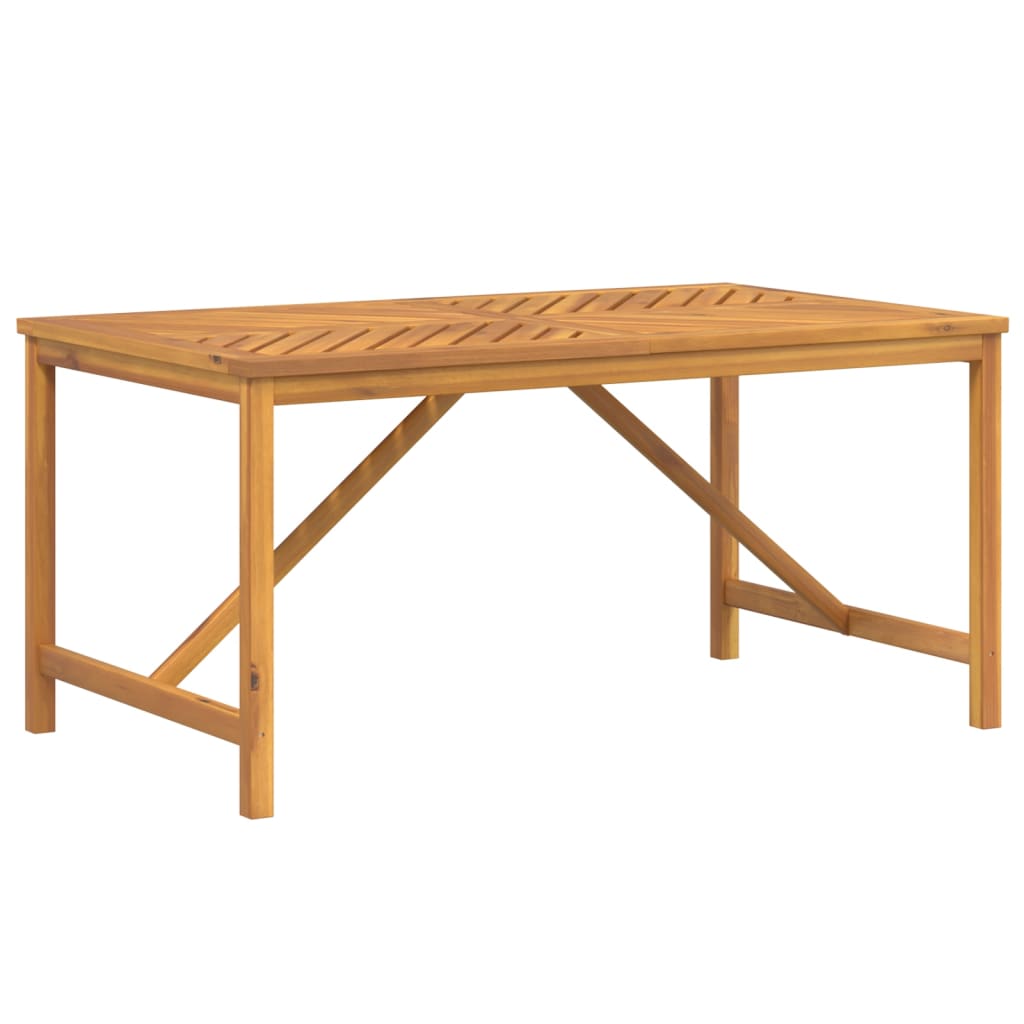 Patio Dining Table 59.1"x35.4"x29.1" Solid Wood Acacia