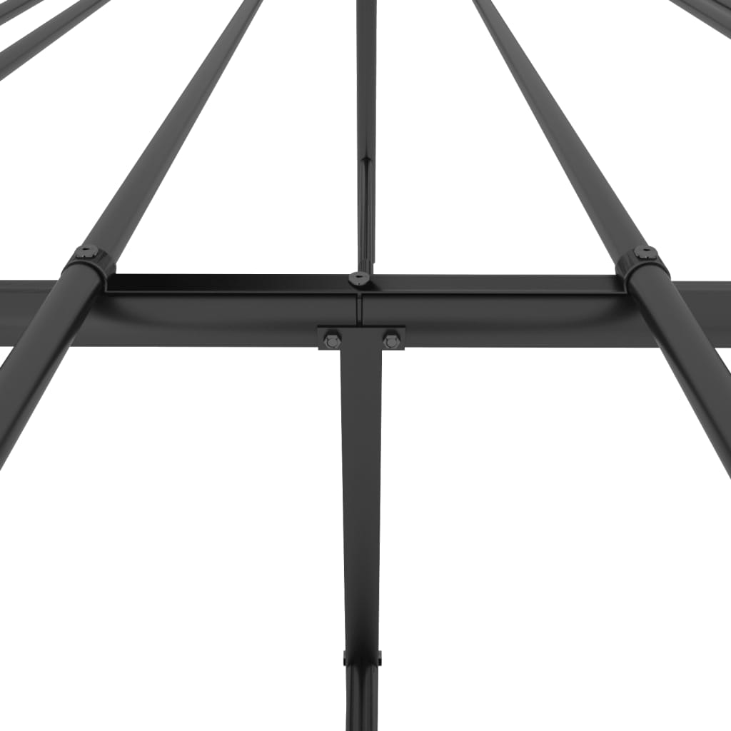 Metal Bed Frame Black 76"x79.9"