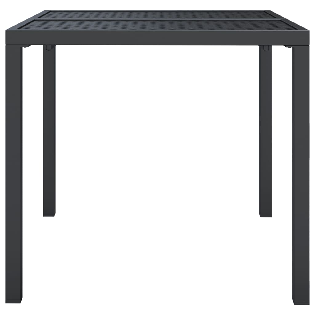 Patio Table Anthracite 31.5"x31.5"x28.3" Steel