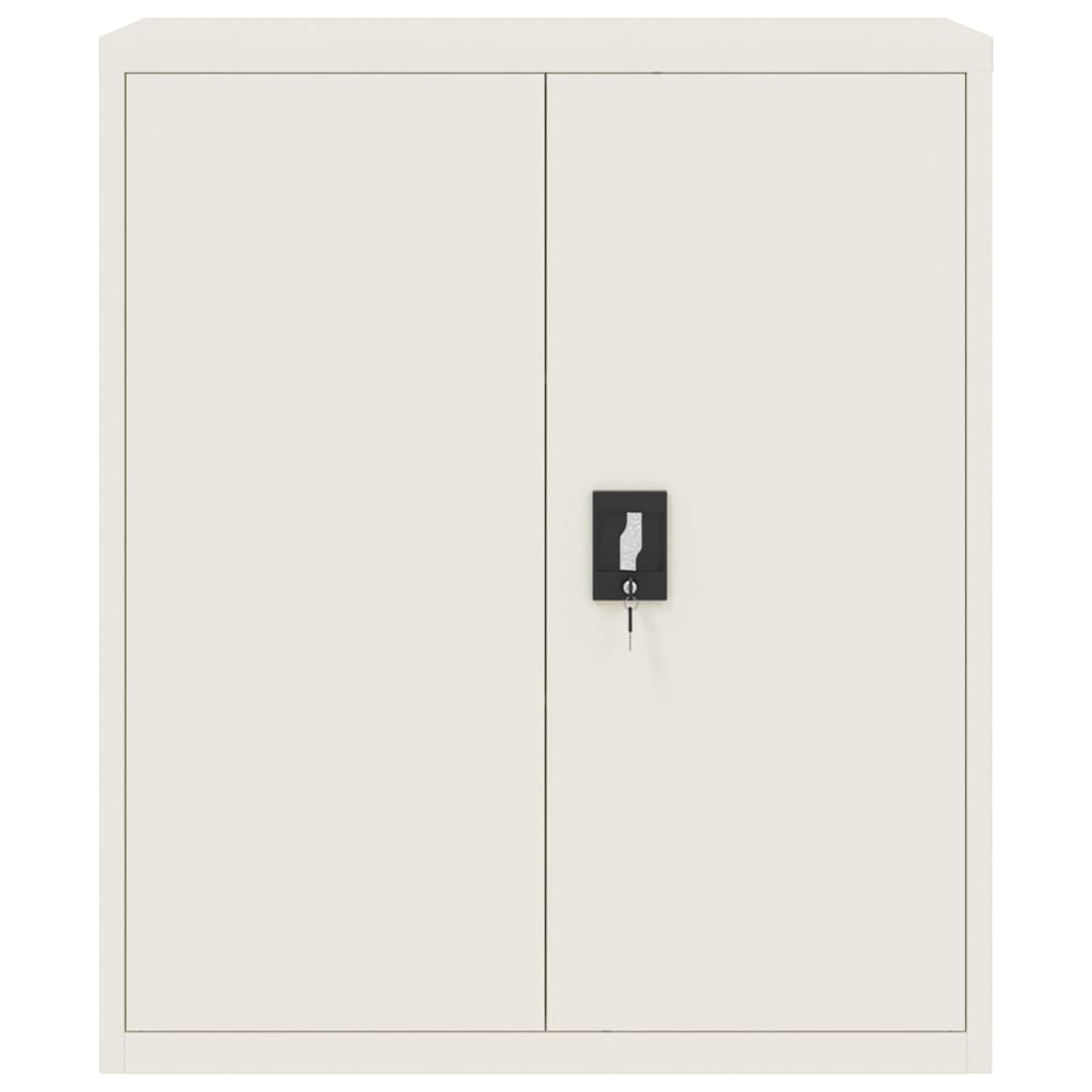 File Cabinet White 35.4"x15.7"x41.3" Steel