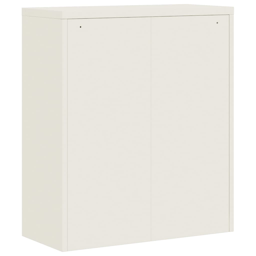 File Cabinet White 35.4"x15.7"x41.3" Steel