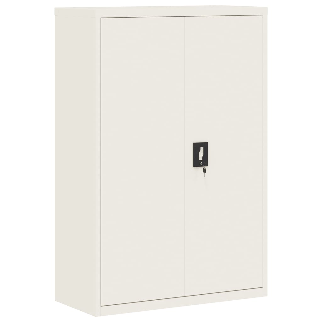 File Cabinet White 35.4"x15.7"x55.1" Steel