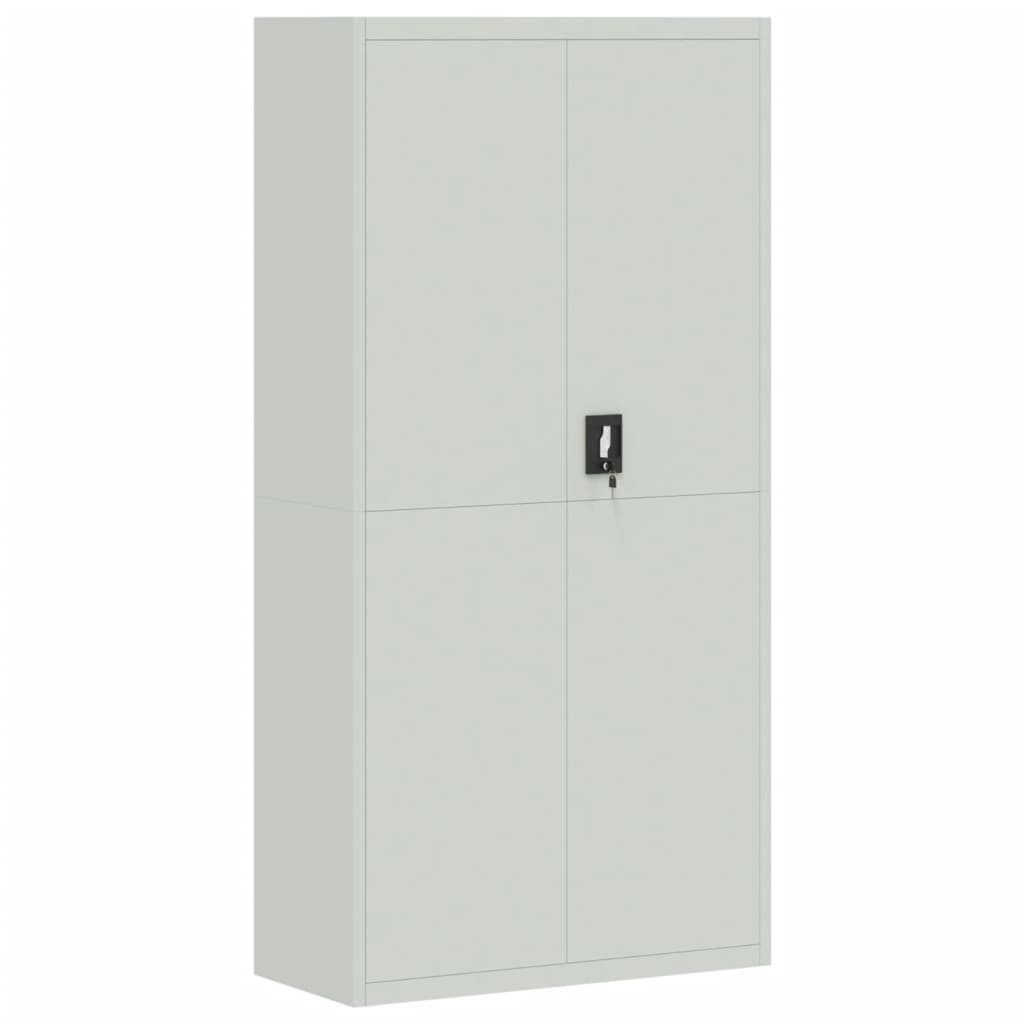 File Cabinet Light Gray 35.4"x15.7"x70.9" Steel