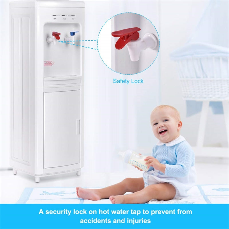 Water Dispenser Top Loading Water Cooler 5 Gallon Bottle Hot & Cold Water Dispenser with Child Safety Lock for Home Office School